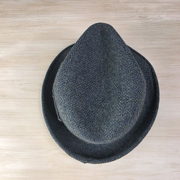 Vintage Tweed Wool Towncraft Fedora Hat Gray Size Small 6 3/4 - 6 7/8 - Picture 5 of 13